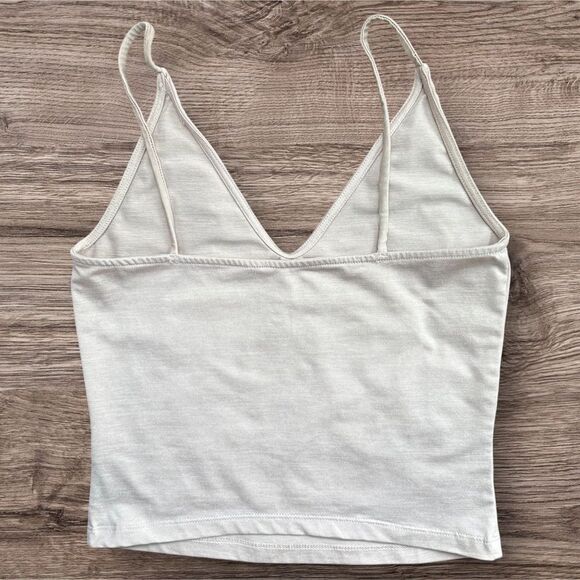 Me to We Heather Light Pink V-Neck Tank Top X-Small Preowned Stretchy - Picture 2 of 5